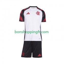 Maillot Extérieur CR Flamengo 2025-2026 Manches Courtes Jeune Enfant(+shorts)