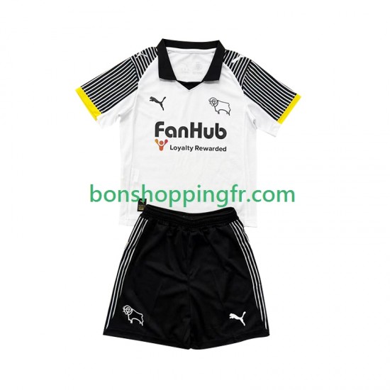 Maillot Domicile Derby County 2025-2026 Manches Courtes Jeune Enfant(+shorts)