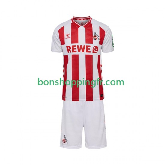 Maillot Domicile FC Cologne 2025-2026 Manches Courtes Jeune Enfant(+shorts)