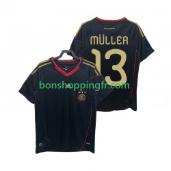 Maillot Rétro Extérieur Allemagne MULLER 13 2010 Manches Courtes Homme