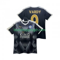 Maillot Rétro Extérieur Leicester City VARDY 9 2014 2015 Manches Courtes Homme
