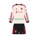Maillot Extérieur Liverpool 2025-2026 Manches Longues Jeune Enfant(+shorts)
