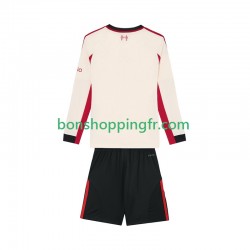 Maillot Extérieur Liverpool 2025-2026 Manches Longues Jeune Enfant(+shorts)