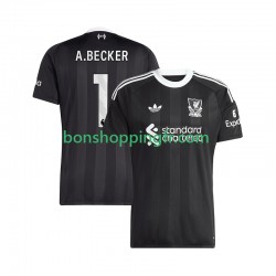 Maillot 4ème Liverpool Gardien Alisson Becker 1 2025-2026 Manches Courtes Homme