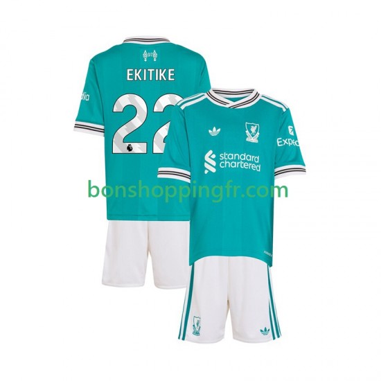 Maillot 3ème Liverpool Hugo Ekitike 22 2025-2026 Manches Courtes Jeune Enfant(+shorts)