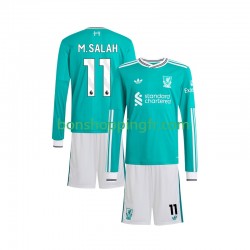 Maillot 3ème Liverpool Mohamed Salah 11 2025-2026 Manches Longues Jeune Enfant(+shorts)
