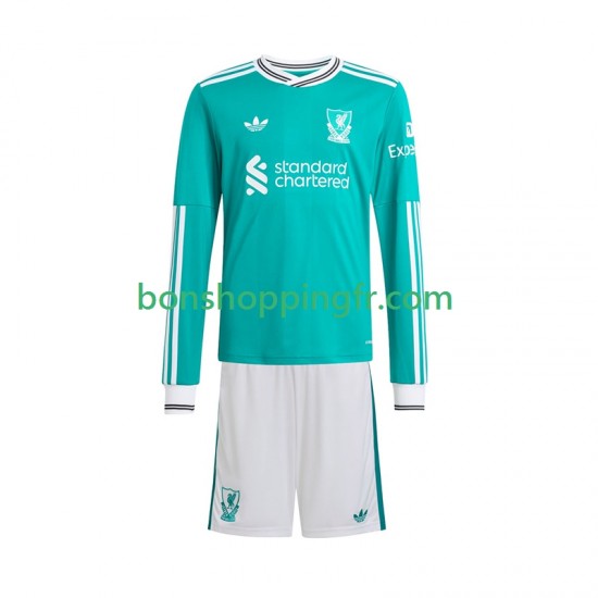 Maillot 3ème Liverpool 2025-2026 Manches Longues Jeune Enfant(+shorts)
