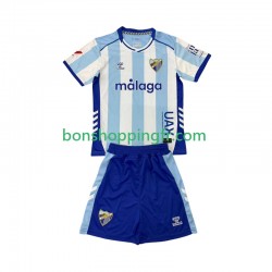 Maillot Domicile Málaga CF 2025-2026 Manches Courtes Jeune Enfant(+shorts)