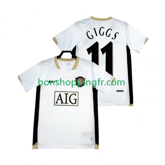 Maillot Rétro Extérieur Manchester United GIGGS 11 2006-2007 Manches Courtes Homme