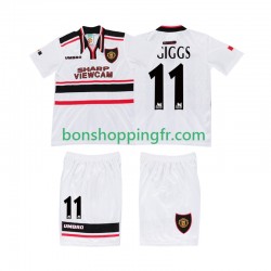 Maillot Rétro Extérieur Manchester United GIGGS 11 1998 Manches Courtes Jeune Enfant(+shorts)