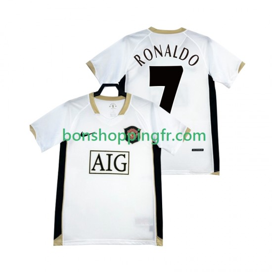 Maillot Rétro Extérieur Manchester United RONALDO 7 2006-2007 Manches Courtes Homme