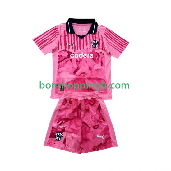 Maillot Domicile Gardien Monterrey FIFA CWC 2025 Manches Courtes Jeune Enfant(+shorts)