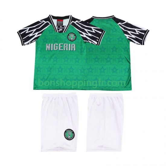 Maillot Rétro Domicile Nigeria 1995 Manches Courtes Jeune Enfant(+shorts)
