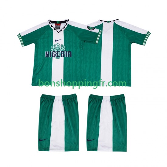 Maillot Rétro Domicile Nigeria 1996 Manches Courtes Jeune Enfant(+shorts)