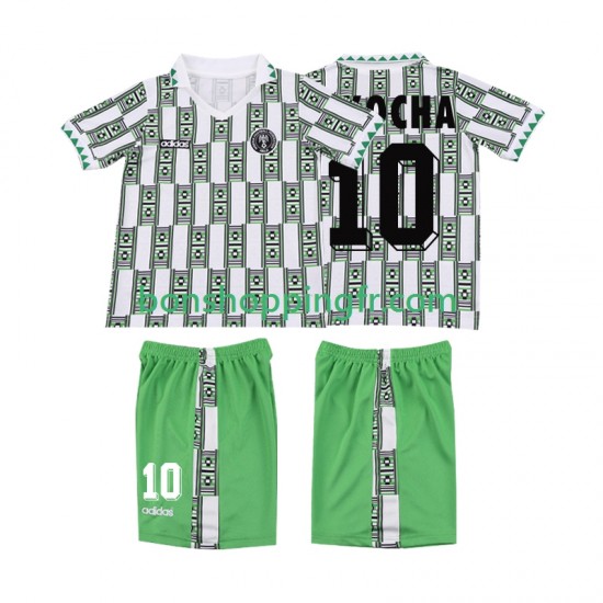 Maillot Rétro Extérieur Nigeria OKOCHA 10 1994 Manches Courtes Jeune Enfant(+shorts)