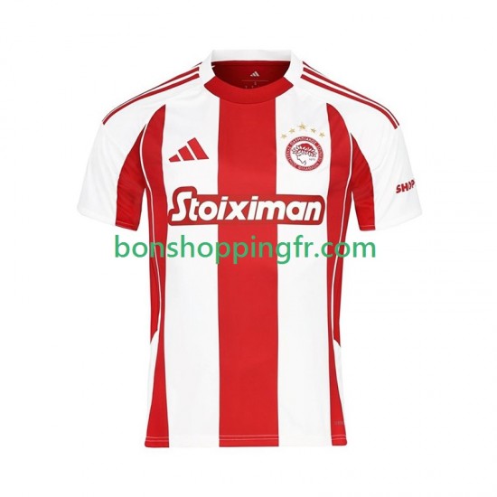 Maillot Domicile Olympiacos 2025-2026 Manches Courtes Homme