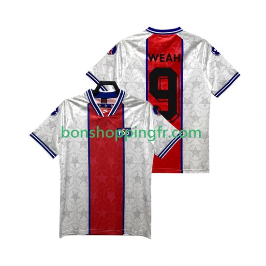 Maillot Rétro Extérieur Paris Saint-Germain WEAH 9 1994 1995 Manches Courtes Homme