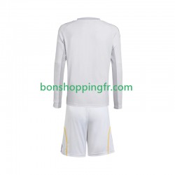 Maillot Domicile Real Madrid 2025-2026 Manches Longues Jeune Enfant(+shorts)