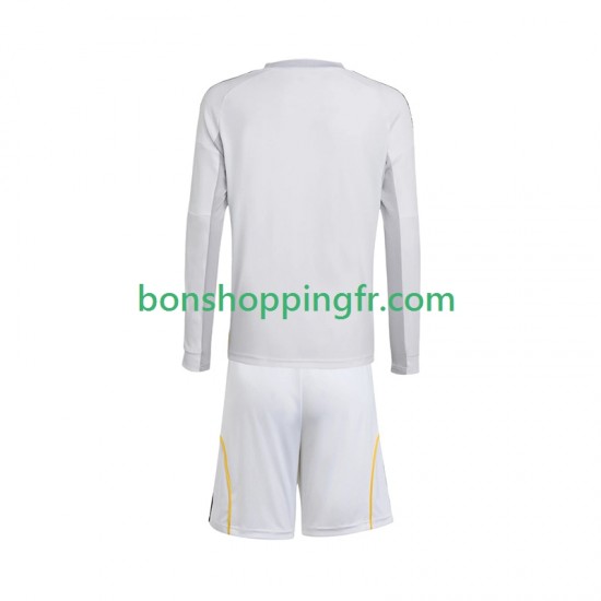 Maillot Domicile Real Madrid 2025-2026 Manches Longues Jeune Enfant(+shorts)