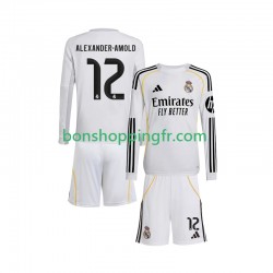 Maillot Domicile Real Madrid Trent Alexander-Arnold 12 2025-2026 Manches Longues Jeune Enfant(+shorts)