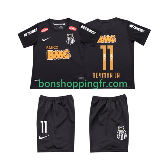 Maillot Rétro Extérieur Santos FC NEYMAR JR 11 Classic 2012 2013 Manches Courtes Jeune Enfant(+shorts)