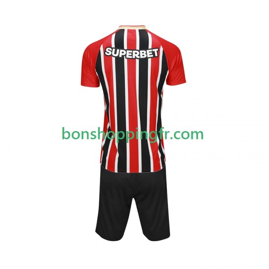 Maillot Extérieur São Paulo 2025-2026 Manches Courtes Jeune Enfant(+shorts)