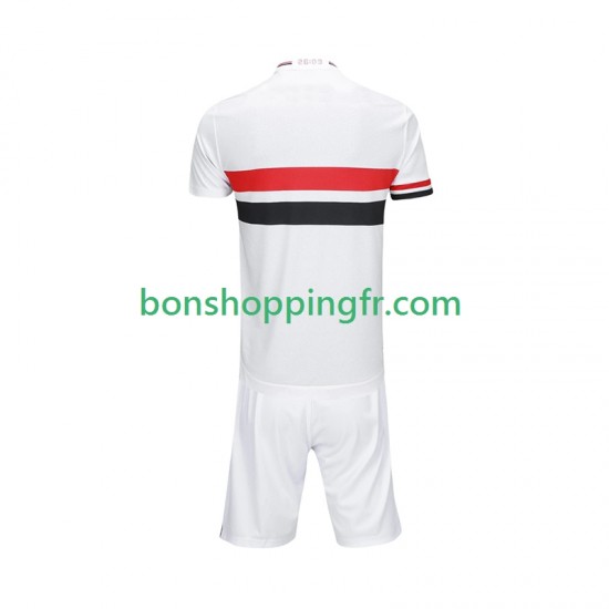 Maillot Domicile São Paulo 2025-2026 Manches Courtes Jeune Enfant(+shorts)