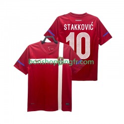 Maillot Rétro Domicile Serbie STAKKOVIC 10 2010 Manches Courtes Homme