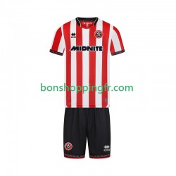 Maillot Domicile Sheffield United 2025-2026 Manches Courtes Jeune Enfant(+shorts)