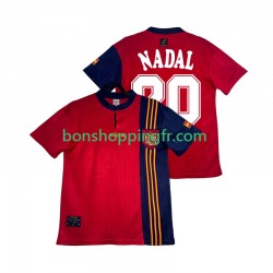 Maillot Rétro Domicile Espagne NADAL 20 1996 Manches Courtes Homme