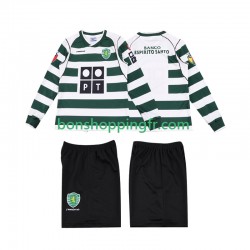 Maillot Rétro Domicile Sporting CP 2001 2003 Manches Longues Jeune Enfant(+shorts)