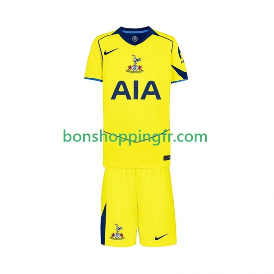 Maillot 3ème Tottenham Hotspur 2025-2026 Manches Courtes Jeune Enfant(+shorts)
