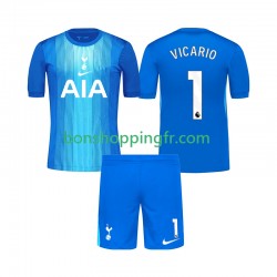 Maillot Extérieur Tottenham Hotspur Gardien Guglielmo Vicario 1 2025-2026 Manches Courtes Jeune Enfant(+shorts)