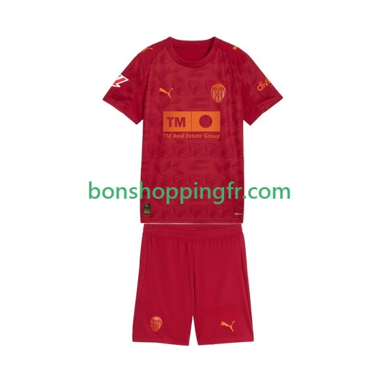 Maillot Extérieur Valence CF 2025-2026 Manches Courtes Jeune Enfant(+shorts)