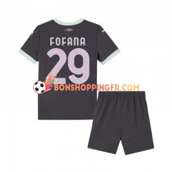 Maillot 3ème AC Milan Fofana 29 2024-2025 Manches Courtes Jeune Enfant(+shorts)