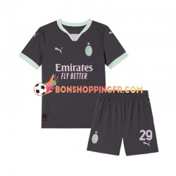 Maillot 3ème AC Milan Fofana 29 2024-2025 Manches Courtes Jeune Enfant(+shorts)