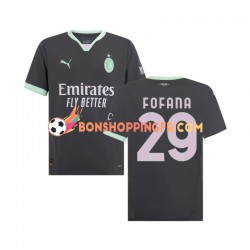 Maillot 3ème AC Milan Fofana 29 2024-2025 Manches Courtes Homme