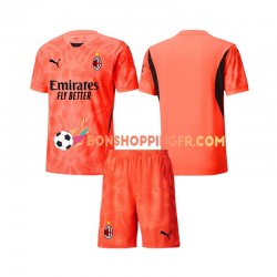 Maillot 4ème AC Milan Gardien 2024-2025 Manches Courtes Jeune Enfant(+shorts)