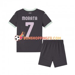 Maillot 3ème AC Milan Morata 7 2024-2025 Manches Courtes Jeune Enfant(+shorts)
