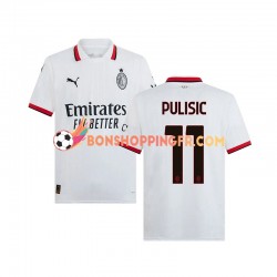 Maillot Extérieur AC Milan PULISIC 11 2024-2025 Manches Courtes Homme