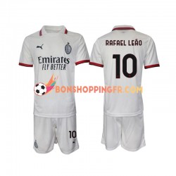 Maillot Extérieur AC Milan Rafael Leao 10 2024-2025 Manches Courtes Jeune Enfant(+shorts)