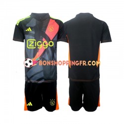 Maillot Domicile Ajax Amsterdam Gardien 2024-2025 Manches Courtes Jeune Enfant(+shorts)