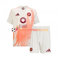 Maillot Extérieur AS Rome 2024-2025 Manches Courtes Jeune Enfant(+shorts)