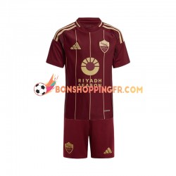 Maillot Domicile AS Rome 2024-2025 Manches Courtes Jeune Enfant(+shorts)
