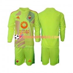 Maillot Extérieur AS Rome Gardien 2024-2025 Manches Longues Jeune Enfant(+shorts)