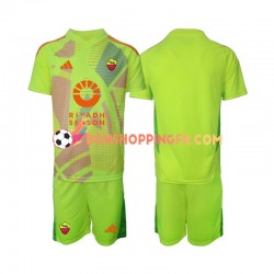 Maillot Extérieur AS Rome Gardien 2024-2025 Manches Courtes Jeune Enfant(+shorts)