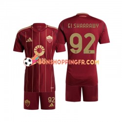 Maillot Domicile AS Rome Stephan El Shaarawy 92 2024-2025 Manches Courtes Jeune Enfant(+shorts)