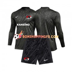 Maillot Extérieur AZ Alkmaar Gardien 2024-2025 Manches Longues Jeune Enfant(+shorts)