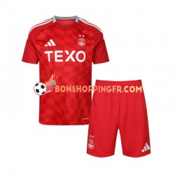 Maillot Domicile Aberdeen 2024-2025 Manches Courtes Jeune Enfant(+shorts)