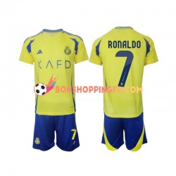 Maillot Domicile Al Nassr Cristiano Ronaldo 7 2024-2025 Manches Courtes Jeune Enfant(+shorts)